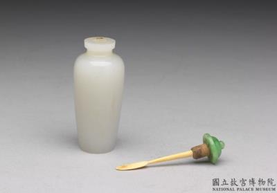 图片[2]-Jade vase-shaped snuff bottle, Qing dynasty, Qianlong reign (1736-1795)-China Archive